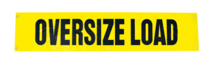 Oversize Load Banner 18" x 84"