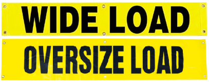 Pair of Banners Wide Load Oversize Load