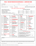 Tractor Trailer Preventive Maintenance PM Form