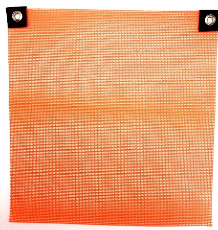 Vinyl Coated 18" x 18" Blaze Orange Safety Flag