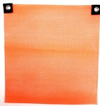 Vinyl Coated 18" x 18" Blaze Orange Safety Flag