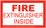 Fire Extinguisher Inside Decal