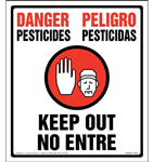 Danger Pesticides Keep Out No Entry Sign Federal