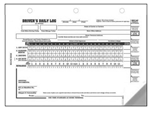 Drivers Daily Log 7 and 8 Day Recap 2 Ply Carbonless DVIR