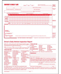 2 In 1 Drivers Daily Log Form DVIR 2-Part Carbonless Recap