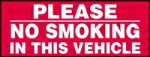 Please No Smoking In This Vehicle