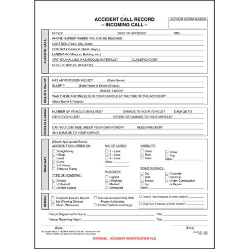 Accident Call Record