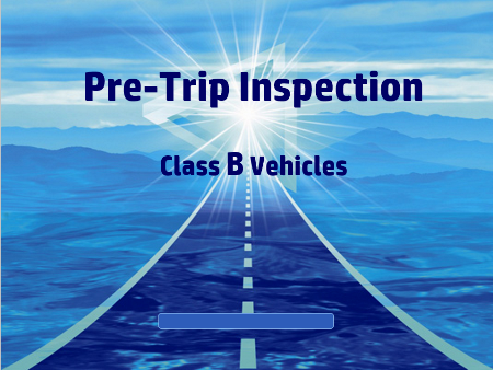 CDL Pre-Trip Inspection Class B Training DVD