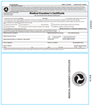 Medical Examiners Self Laminating Certificate