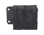 Laminated Dock Bumper, 4.5" x 14" x 10", Flat One Side