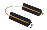 Rubber Airline Wheel Chock with Rope, 6" x 18"