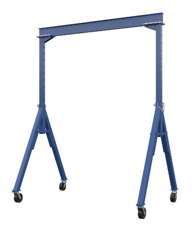 Adjustable Steel Gantry Crane, 8k, 10'L x 12'H