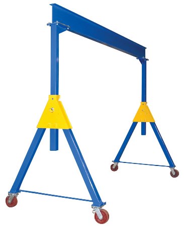 Steel Knockdown Gantry Crane, 10k, 15'L x 10'H