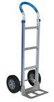 Aluminum Loop Handle Hand Truck, Hard Rubber Wheels