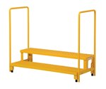 Adjustable Step Stand with Handrail, 50 x 22