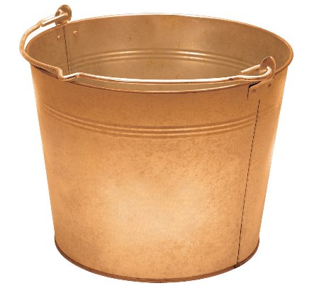 Bronze Pail, 2-1/2 Gallon