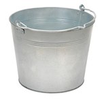Galvanized Steel Bucket, 3-1/4 Gallon