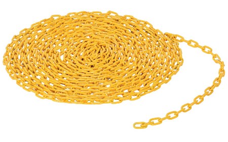 3/16" Yellow Powder Coated Chain, per Foot