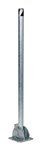 Fold Down Steel Bollard, Galvanized, 42"