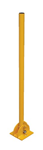 Fold Down Steel Bollard, Yellow, 42"