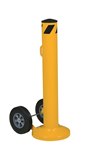 Movable Safety Bollard, with Wheels, 42" x 5.5"