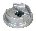 Drum Bung Socket, Zinc, 3/4"
