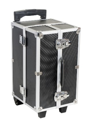 Black Aluminum Tool Case, 11 x 18 x 9