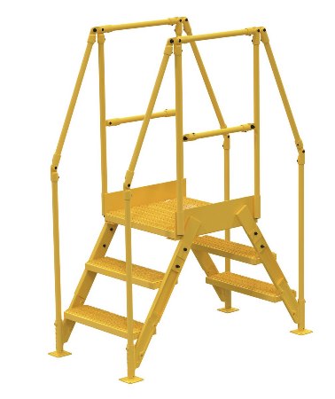 Cross Over Ladder, Yellow, 54 x 72