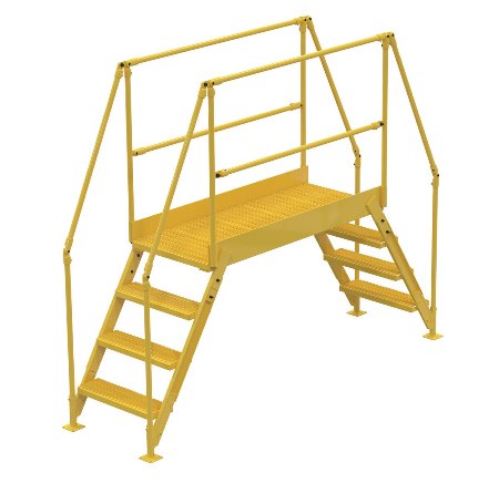 Cross Over Ladder, Yellow, 103 x 83