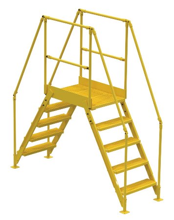 Cross Over Ladder, Yellow, 91 x 92