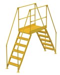 Cross Over Ladder, Yellow, 116 x 102