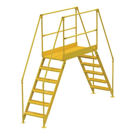 Cross Over Ladder, Yellow, 128 x 103