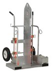 Welding Torch Cart, Lift-Eye, Galvanized, Pneumatic Wheels