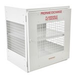 Cylinder Cabinet, Mesh Door, 12 Capacity