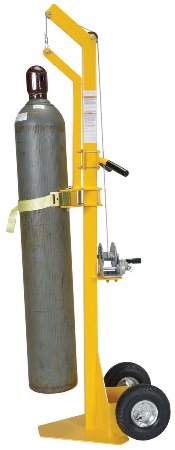 Portable Cylinder Lifter w/Pneumatic Tires