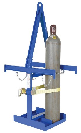 Cylinder Caddy with Lift, 4 Capacity