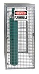 Vertical Cylinder Storage Cabinet, Galvanized, 9 Capacity