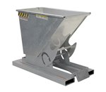 Self Dump Hopper, HD, 6K, 1/4 CU YD, Galvanized