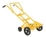 Drum Truck, Steel, 4 Rigid Rubber Wheels