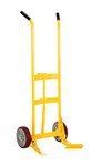 Drum Truck, Spring Assist, Poly-on-Poly Wheels, for Plastic Drums