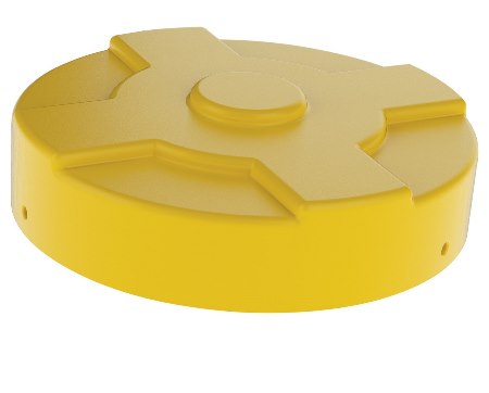 55 Gallon Drum Cover, Yellow