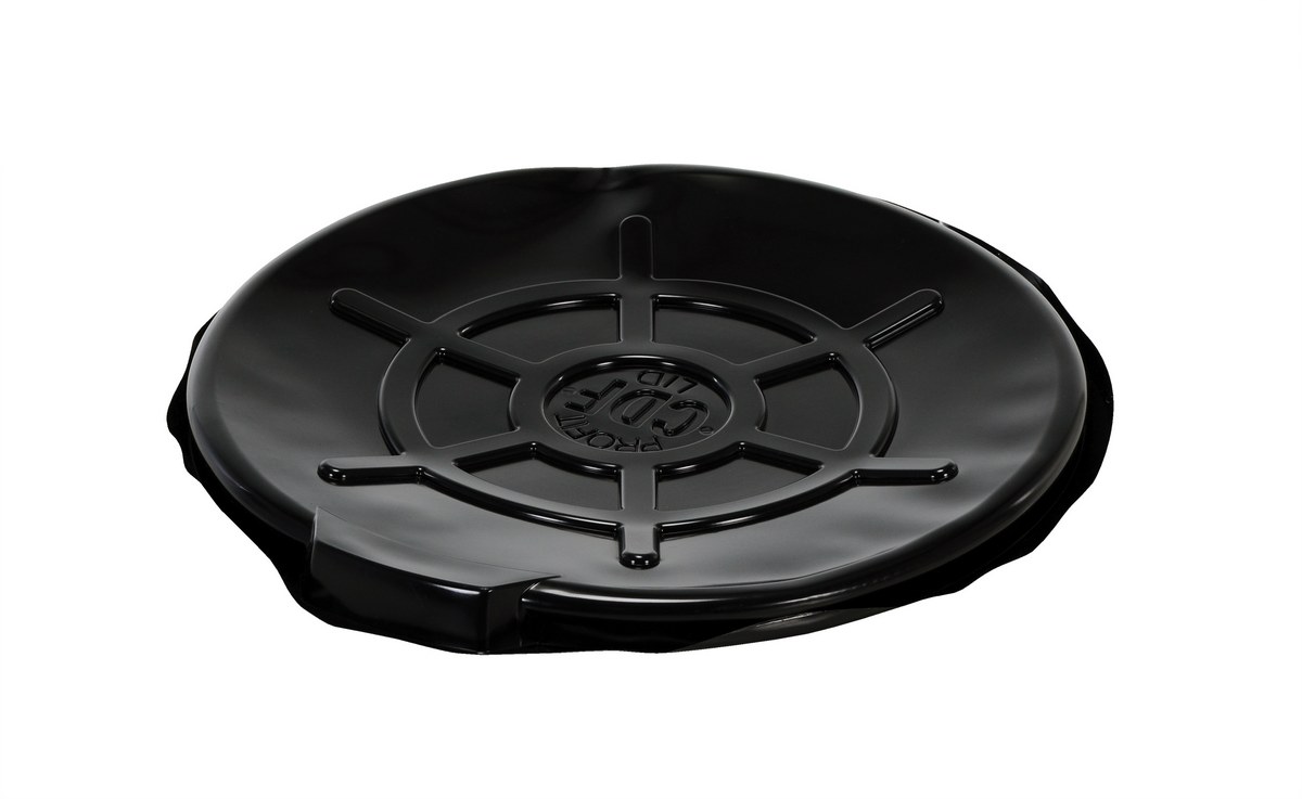 Drum Cover, Black Plastic, for Open Heads, 5pk