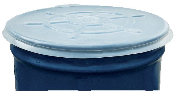 Clear Plastic Drum Covers, 5pk, for Open Head