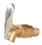 Brass Plated Zinc Drum Faucet, 3/4"