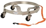 Multi-Purpose Quad Drum Dolly, Stainless Steel