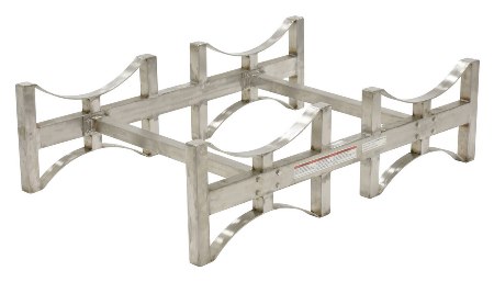 Stackable 2 Drum Rack System, Stainless Steel