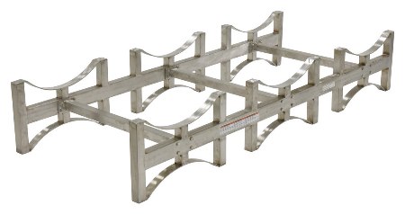Stackable 3 Drum Rack System, Stainless Steel