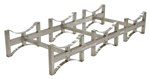 Stackable 3 Drum Rack System, Stainless Steel
