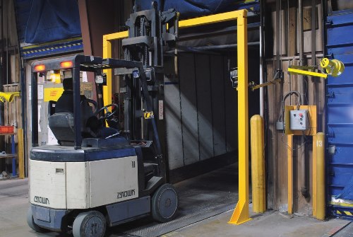 Overhead Door Warning Barrier, 10' x 10'