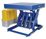 Steel Electric Hydraulic Lift Table w/ Foot Control 48" x 48" 2000 lb.capacity